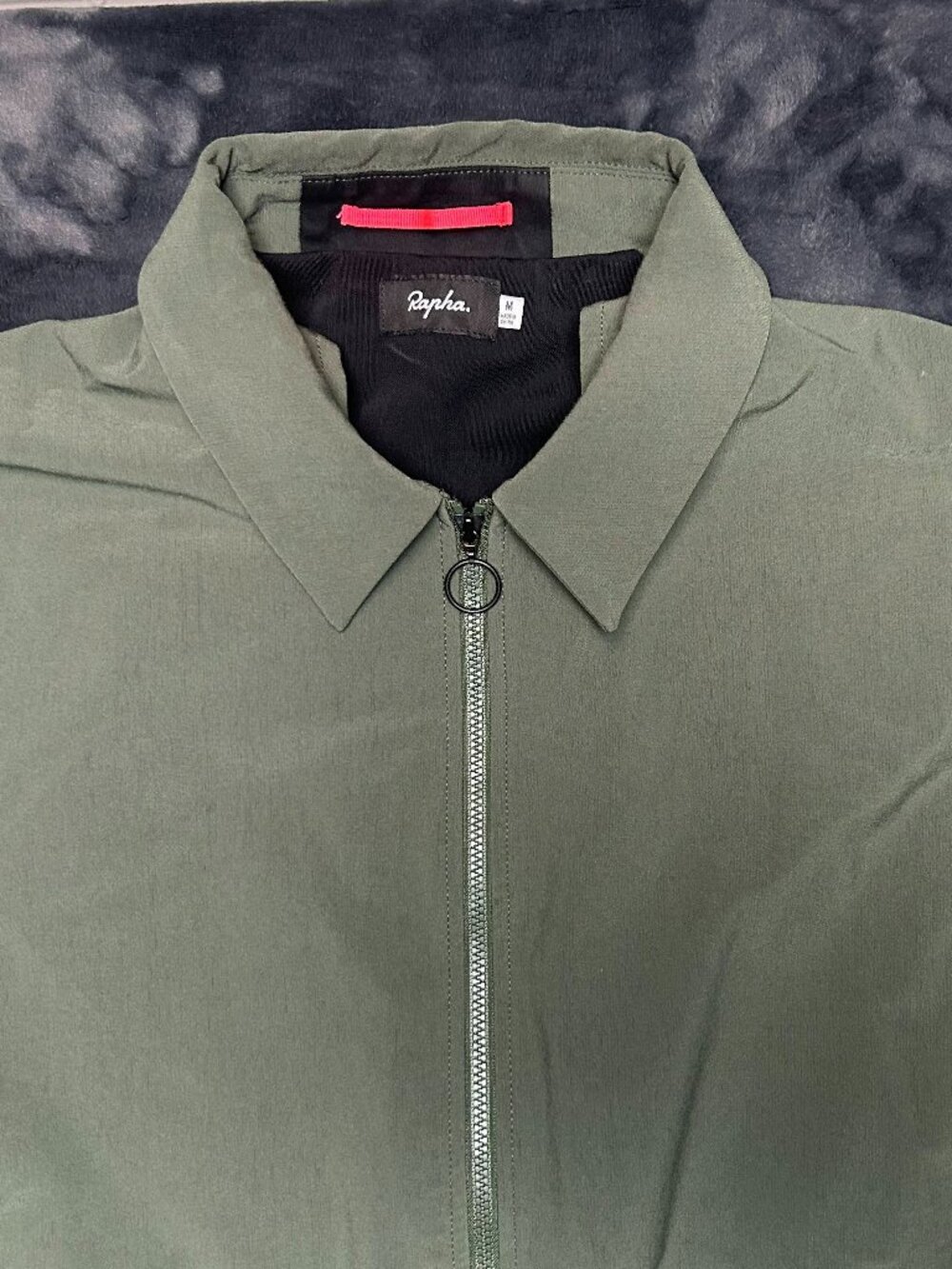 Rapha Womens Loopback Jacket M Olive Green Zip Front Cycling Casual